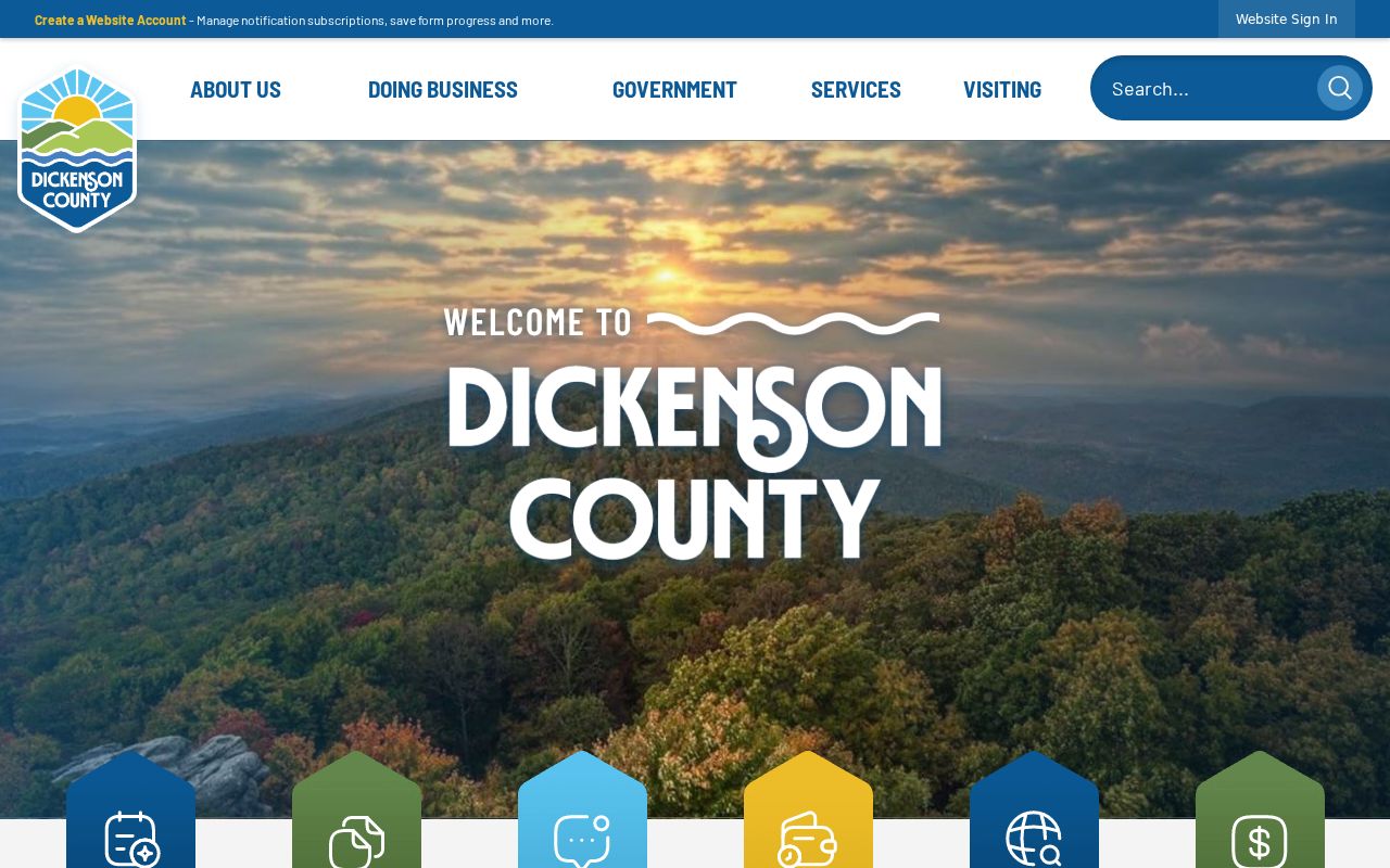 Official Dickenson County government department directory